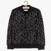 5.10.15 Zig Zag Black Mock Neck Zipper 13478