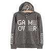 LS Game Over Melange Grey Zipper Hoodie 8422