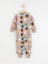 LDX Beige Color Dots Brown Romper 9863