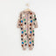LDX Beige Color Dots Brown Romper 9863