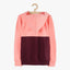 LS Young Pink And Maroon Zipper Hoodie 8441