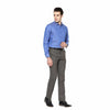 ARO Blue Solid Slim Fit Formal Shirt