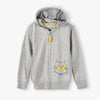 51015 Cat Face Grey Zipper Hoodie 8445