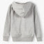 51015 Cat Face Grey Zipper Hoodie 8445