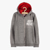 LS Just Move Embossed Melange Grey Zipper Hoodie 8446