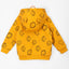 51015 Hedgehog Fleece Mustard Zipper Hoodie 8467