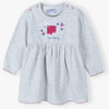51015 Cute Little Sheep Grey Fleece Frock 8469