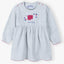 51015 Cute Little Sheep Grey Fleece Frock 8469