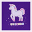B.X Unicorn Star Print Purple Sweatshirt 8481