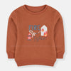 B.X Fire Fighter Print Brown Sweatshirt 8494