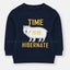 B.X Time To Go Bear Print Navy Blue Track Suit 8495