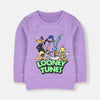B.X Looney Tunes Cartoon Print Bright Lilac Sweatshirt 8508