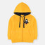 B.X Blast Off Embroidered Rocket Yellow Fleece Zipper Hoodie 8510