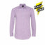 DJ Blend Purple Check Cotton Rich Casual Shirt 8871