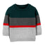 FF Color Block Green And Grey Sweater 8668