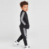 AD Shoulder Stripe Sports Black Track Suit 8691