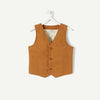 TAO Kids Brown Colorful Sleeveless Waist Coat