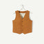 TAO Kids Brown Colorful Sleeveless Waist Coat