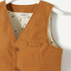 TAO Kids Brown Colorful Sleeveless Waist Coat