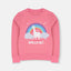 B.X Rainbow Dream Big Rose Pink Sweatshirt 8707