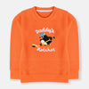B.X Embroidered Daddys Hotshot Orange Sweatshirt 8709