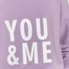 TS You And Me Lavender Terry Sweatshirt 8713