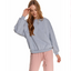 TS Loose Style Plain Grey Light Fleece Sweatshirt 8714