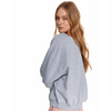 TS Loose Style Plain Grey Light Fleece Sweatshirt 8714