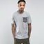 AF Grey Contrast Pocket Tee Shirt #216