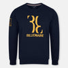 FVR Billionare Embroided Navy Blue Terry Sweatshirt 8767