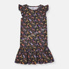 OS Tropical All Over Multi Design Black Frock 8773