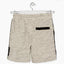 LSN Contrast Pocket Side Tape Textured Grey Shorts 8796