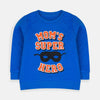 B.X Moms Super Hero Royal Blue Sweatshirt 7681