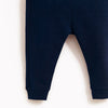 ZR Navy plush jogger trouser with knee patch