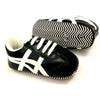 Valen White Side Design Black Shoes 2107