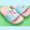 XINZL Pastel Blue Unicorn Slippers 2657