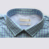 TRG Tailored Fit Casual Shirt Blue & Green Check