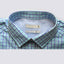 TRG Tailored Fit Casual Shirt Blue & Green Check