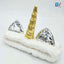 Golden Unicorn Horn With Silver Hair Band 9026