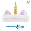 Golden Unicorn Horn With Silver Hair Band 9026