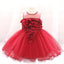 XB All Over Applic Heart Style Cherry Red Fairy Frock 9245