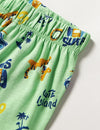 Chico Cute Island Surf Green Light Weight Shorts 10967
