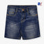 B.X Copper Button Dark Blue Denim Shorts 9306