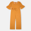 B.X Triangle Print lenan Mustards Jumpsuit 9365