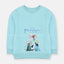 B.X Disney Frozen Printed Sky Blue Sweatshirt 8479