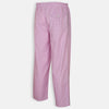 AW Pink & White Zip Pockets Tiny Check loose Cotton Trouser 9495