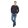 CQ Neck Sweatshirt Navy Blue