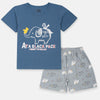EGB Take It Easy Elephant Codet Blue Shorts 2 Piece Set 9657
