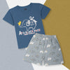 EGB Take It Easy Elephant Codet Blue Shorts 2 Piece Set 9657