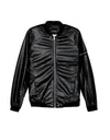 P&B Black Leather Bomber Jacket Original